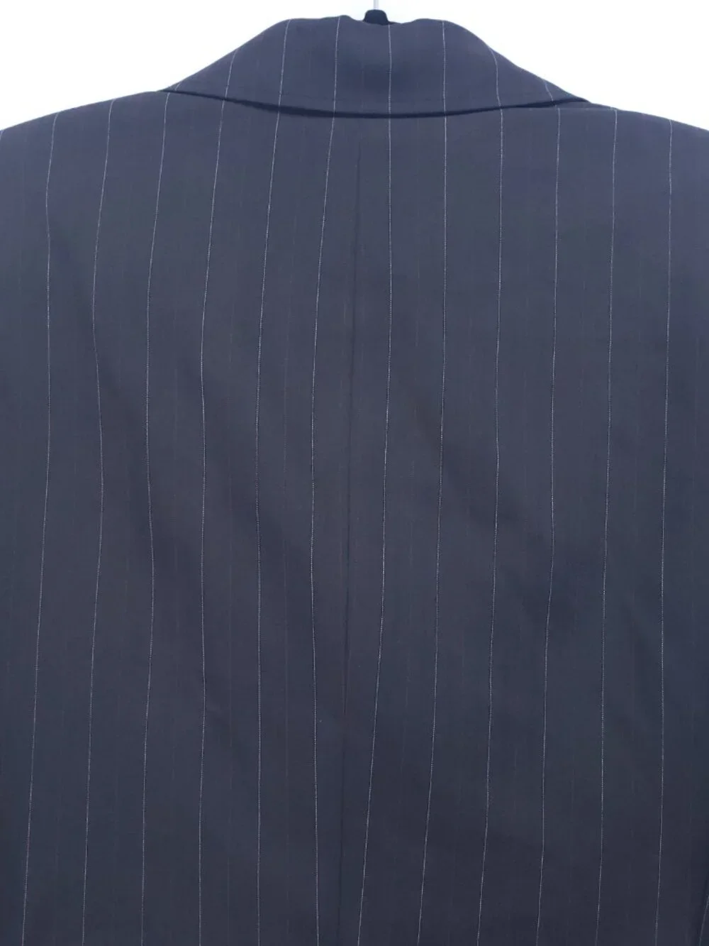 Tahari Arthur S. Striped Blazer Jacket Size 14 Two Button Business Office Black